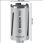 Bosch PRO Trockenbohrkrone, 82 x 150 mm, G 1/2 Zoll #2608587325
