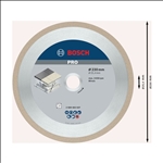 Bosch PRO Ceramic Diamanttrennscheibe, 230 x 25,4 mm #2608602637