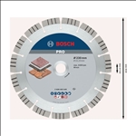 Bosch PRO Stone Diamanttrennscheibe, 230 x 22,23 mm #2608602645