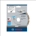 Bosch PRO Concrete Diamanttrennscheibe, 150 x 22,23 mm #2608602653