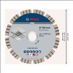 Bosch PRO Concrete Diamanttrennscheibe, 150 x 22,23 mm #2608602653