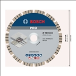 Bosch PRO Concrete Diamanttrennscheibe, 180 x 22,23 mm #2608602654