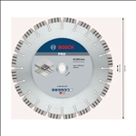 Bosch PRO Concrete Diamanttrennscheibe, 300 x 20/25,4 mm #2608602657