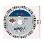 Bosch PRO Abrasive Diamanttrennscheibe, 150 x 22,23 mm #2608602681