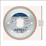 Bosch PRO Ceramic X-Lock Diamanttrennscheibe, 115 x 22,23 mm, 22,23 mm #2608615131