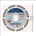 Bosch PRO Multi Material X-Lock Diamanttrennscheibe, 125 x 22,23 mm, 22,23 mm #2608615166