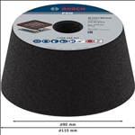 Bosch PRO Metal Konischer Schleiftopf, 90 x 110 x 55 mm, K16 #1608600231