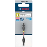 Bosch PRO Impact Schrauberbit mit Doppelklingen und Pick and Click-Einsätzen, T20,65mm #2608522540