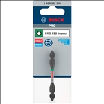 Bosch PRO Impact Schrauberbit mit Doppelklingen u. Pick and Click-Einsätzen, PZ2, 65mm #2608522549
