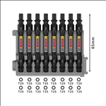 Bosch PRO Impact Schrauberbit mit Doppelklingen und Pick and Click, T25, 65 mm, 8-tlg. #2608522340
