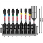 Bosch PRO Impact Set mit Bithalter und Pick u Click-Einsätzen, PH2/PZ2/T20/T25/T30/BH #2608522326