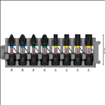 Bosch PRO Impact Schrauberbit Set, PH1/PH2/PZ1/PZ2/T15/T20/T25/T30, 25 mm, 8-tlg. #2608521U61