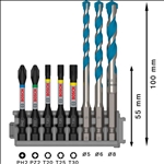 Bosch PRO Impact Set mit Multi Constr. Bohrer, PH2/PZ2/T20/T25/T30, MC 5/6/8, 8-tlg. #2608577144