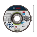 Bosch PRO Stainless Steel and Metal 3-in-1 Disc, 115 x 2,5 x 22,23 mm #2608602388