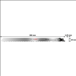 Bosch PRO Ice S1211K Blatt, 1,25 x 19 x 300 mm, 2-tlg. #2608652901