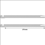 Bosch PRO Foam Sägeblatt, 130 mm, 2-tlg.. Für Moosgummischneiden #2607018010