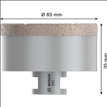 Bosch PRO Ceramic Trockenbohrkrone, 83 x 35 x 14 mm #2608587135