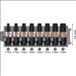 Bosch PRO TH Impact Bits, T10H, T15H, T20H, T25H (x2), T27H, T30H, T40H, 25 mm, 8-tlg. #2608521U56