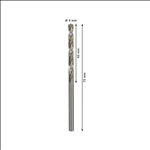 Bosch PRO Metal HSS-G Spiralbohrer, 4 x 43 x 75 mm, 10-tlg. #2608595059