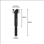 Bosch EXPERT Wood Forstnerbohrer, 24 mm, D8 mm #2608901829