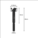 Bosch EXPERT Wood Forstnerbohrer, 26 mm, D8 mm #2608901831