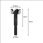 Bosch EXPERT Wood Forstnerbohrer, 34 mm, D10 mm #2608901836