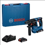 Bosch Akku-Bohrhammer mit SDS plus GBH 18V-18, 2 x Akku GBA 18V 2.0Ah,Handwerkerkoffer #0611927001