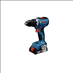Bosch Werkzeug-Set: GSR 18V-65 + 2 x Akku + 19-tlg. Handwerkzeug-Set in L-BOXX #0615A5007K