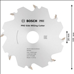 Bosch PRO Scheibenfräser, 105 x 20 x 4 mm, 8 Zähne #3608641008
