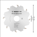 Bosch PRO Scheibenfräser, 105 x 22 x 4 mm, 8 Zähne #3608641013