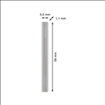 Bosch PRO Hobelmesser, 56 x 5,5 x 1,1 mm, 10 Stk #2608635901