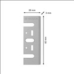 Bosch PRO Hobelmesser, 82 x 29 x 3 mm, 2 Stk #2608635905