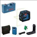 Bosch Linienlaser GLL 20-22 G, BA 3.7V 3.0Ah XL + USB-C®-Kabel im Handwerkerkoffer #0601065602