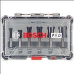 Bosch PRO Nutfräser-Set, Schaft 8 mm, 6-tlg #2607017466