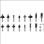 Bosch PRO Nutfräser- Set, gemischt, Schaft 8 mm, 15-tlg #2607017472