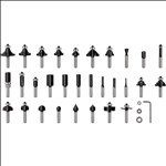 Bosch PRO Nutfräser- Set, gemischt, Schaft 8 mm, 30-tlg #2607017475