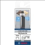 Bosch PRO Bündigfräser mit untenlieg. Führungskugellager, Ø 12,7 x L 25,4, Schaft 8 mm #2608628348