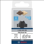 Bosch PRO Abrundfräser, R 6,3, Schaft 8 mm #2608628355