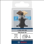Bosch PRO Halbstabfräser, R 6, Schaft 8 mm #2608628360
