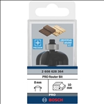 Bosch PRO Hohlkehlfräser, R 10, Schaft 8 mm #2608628364
