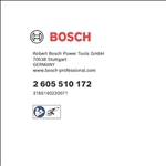 Bosch Schutzhaube ohne Deckblech, 125 mm, mit Codierung, Schraubverschluss #2605510172