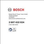 Bosch Faltenfilter, Filteroberfläche 3000 cm ², 139 x 185 mm, Zubehör für GAS 15 L #2607432024