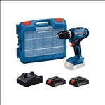 Bosch Akku-Schlagbohrschauber GSB 18V-25, 2 x Akku GBA 18V 2.0Ah #06019K9304