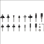 Bosch PRO Nutfräser-Set, gemischt, Schaft 6 mm, 15-tlg #2607017471