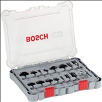 Bosch PRO Nutfräser-Set, gemischt, Schaft 6 mm, 15-tlg #2607017471