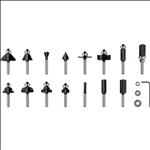 Bosch "PRO Fräsersatz gemischt, Schaft 1/4"", 15-tlg" #2607017473