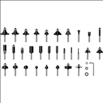 Bosch PRO Fräser Set, 6 mm Schaft, 30-tlg #2607017474