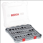Bosch PRO Nutfräser- Set, gemischt, Schaft 6 mm, 30-tlg #2607017474