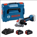 Bosch Winkelschleifer mit X-LOCK GWX 18V-8, 2x Akku GBA 18V 4.0Ah, L-BOXX #06019N9102