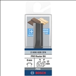 Bosch PRO Nutfräser, zweischneidig, Ø 12 x L 31,5, Schaft 8 mm #2608628374